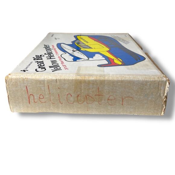 Vintage 1990 Judy Instructo Great Big Yellow Helicopter Floor Puzzle - Picture 2 of 8